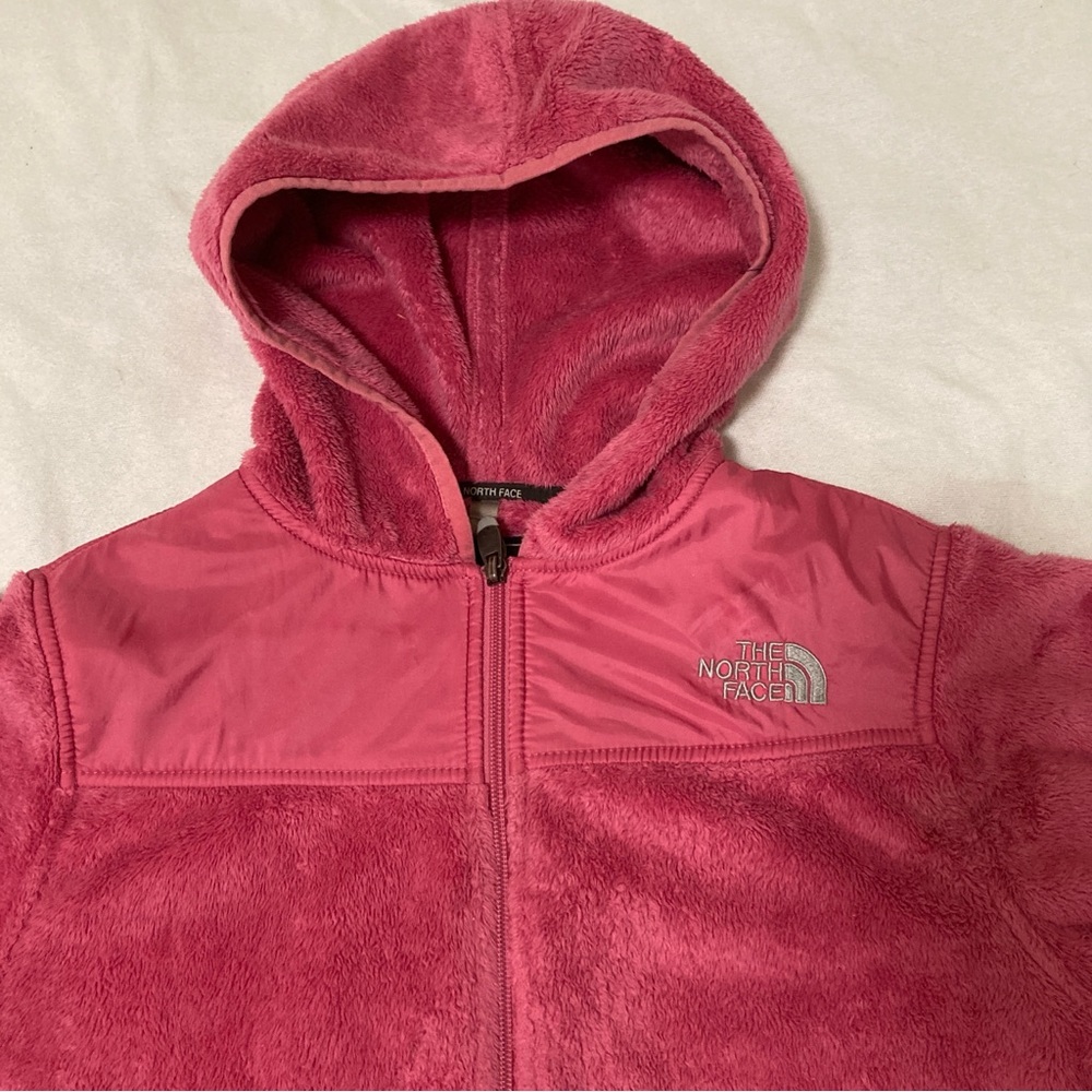 The North Face Women's Osito Jacket Full Zip Fuzzy Fleece Women SZ M Pink - Picture 2 of 16